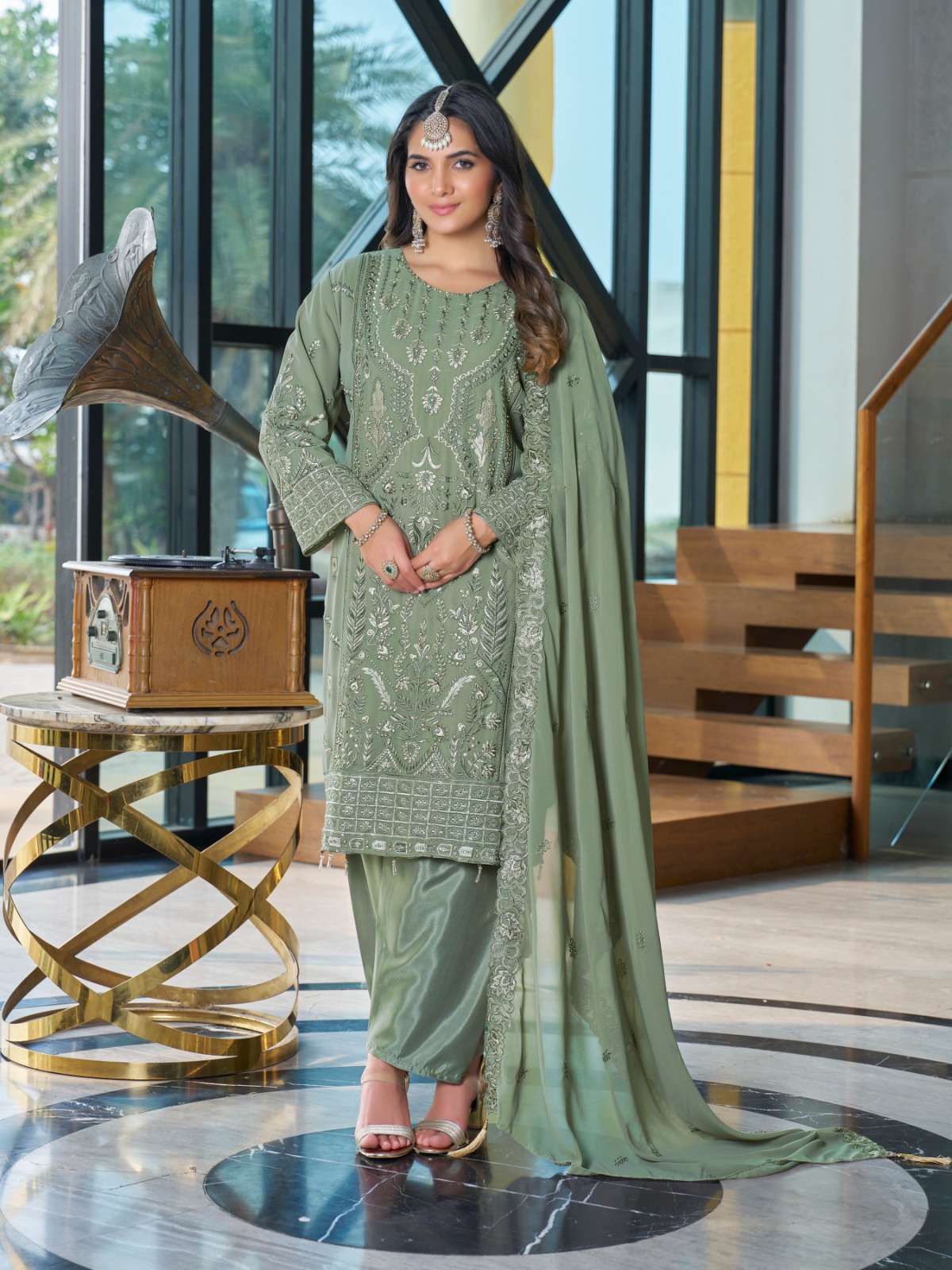 rudraksh al qasr ma 290 ramzan special trending readymade heavy suit rudraksh al qasr ma 290 ramzan special trending readymade heavy suit