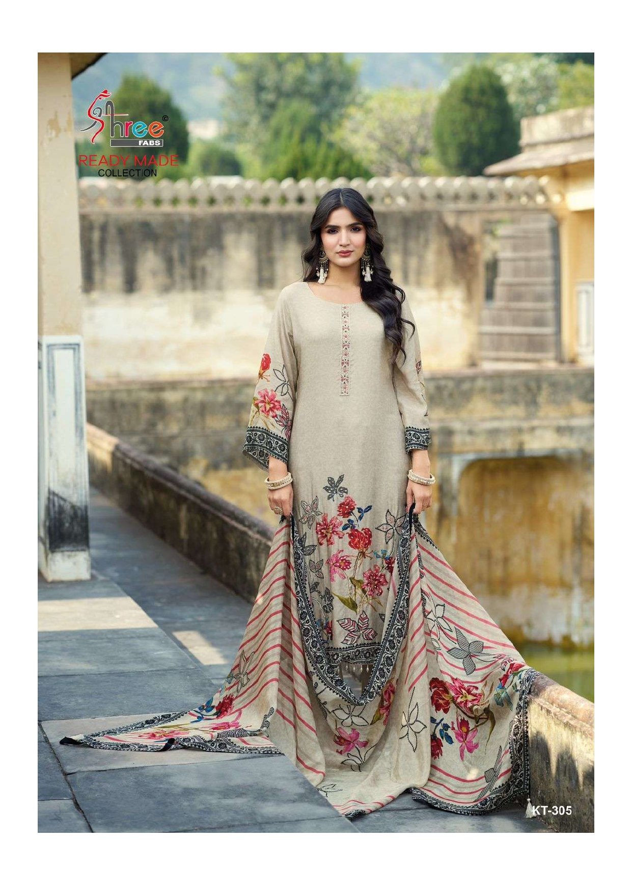 Rudraksh PK_SFSKT 305 PRINT GRAY SUIT - Image 2