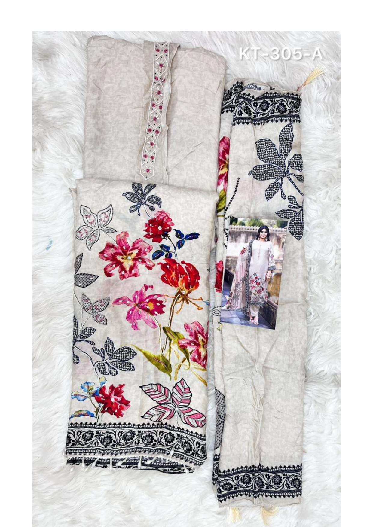 Rudraksh PK_SFSKT 305 PRINT GRAY SUIT - Image 3