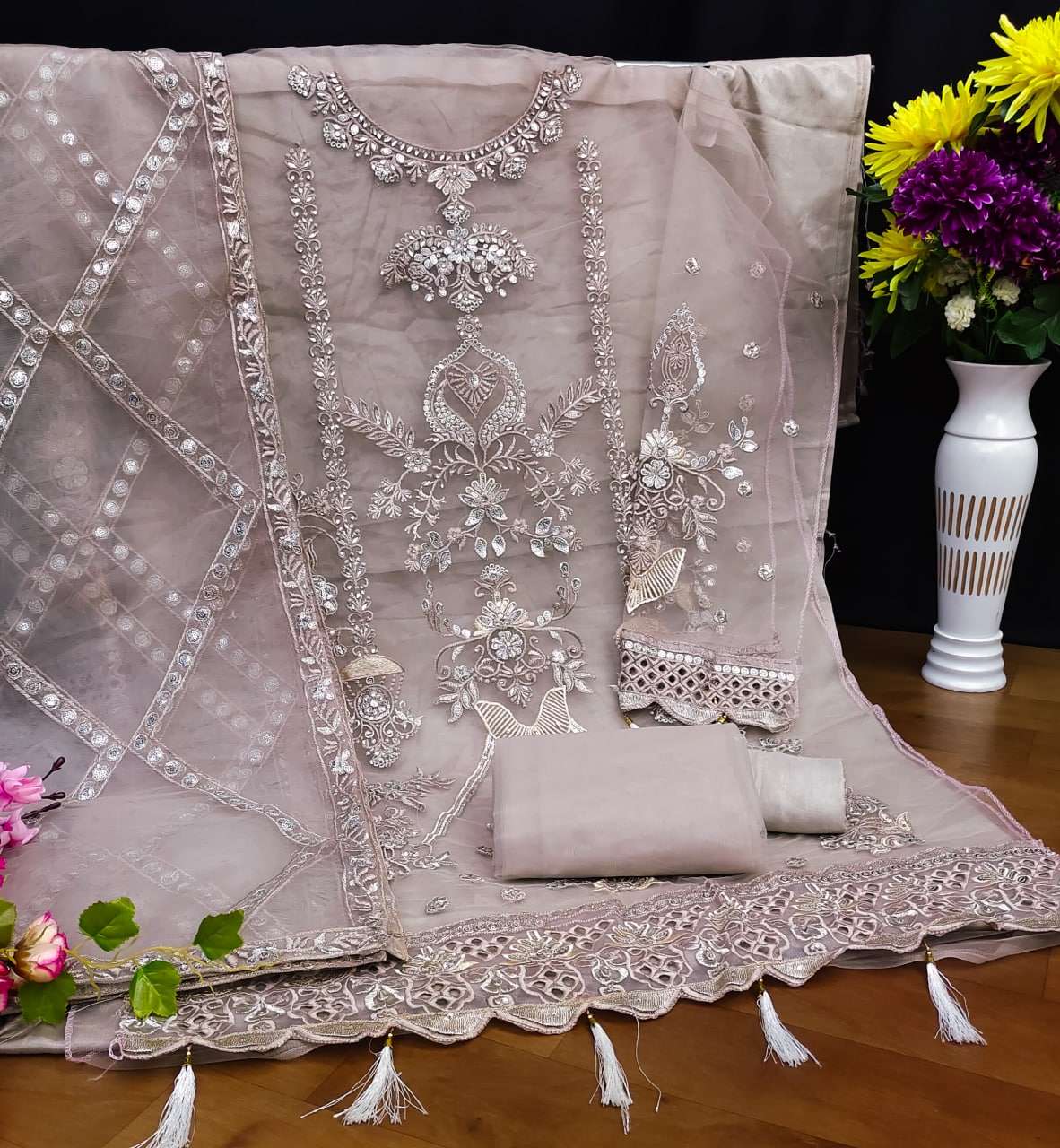 rudraksh kf 131 pakistani design sequence work sharara suit at party wear rudraksh kf 131 pakistani design sequence work sharara suit at party wear