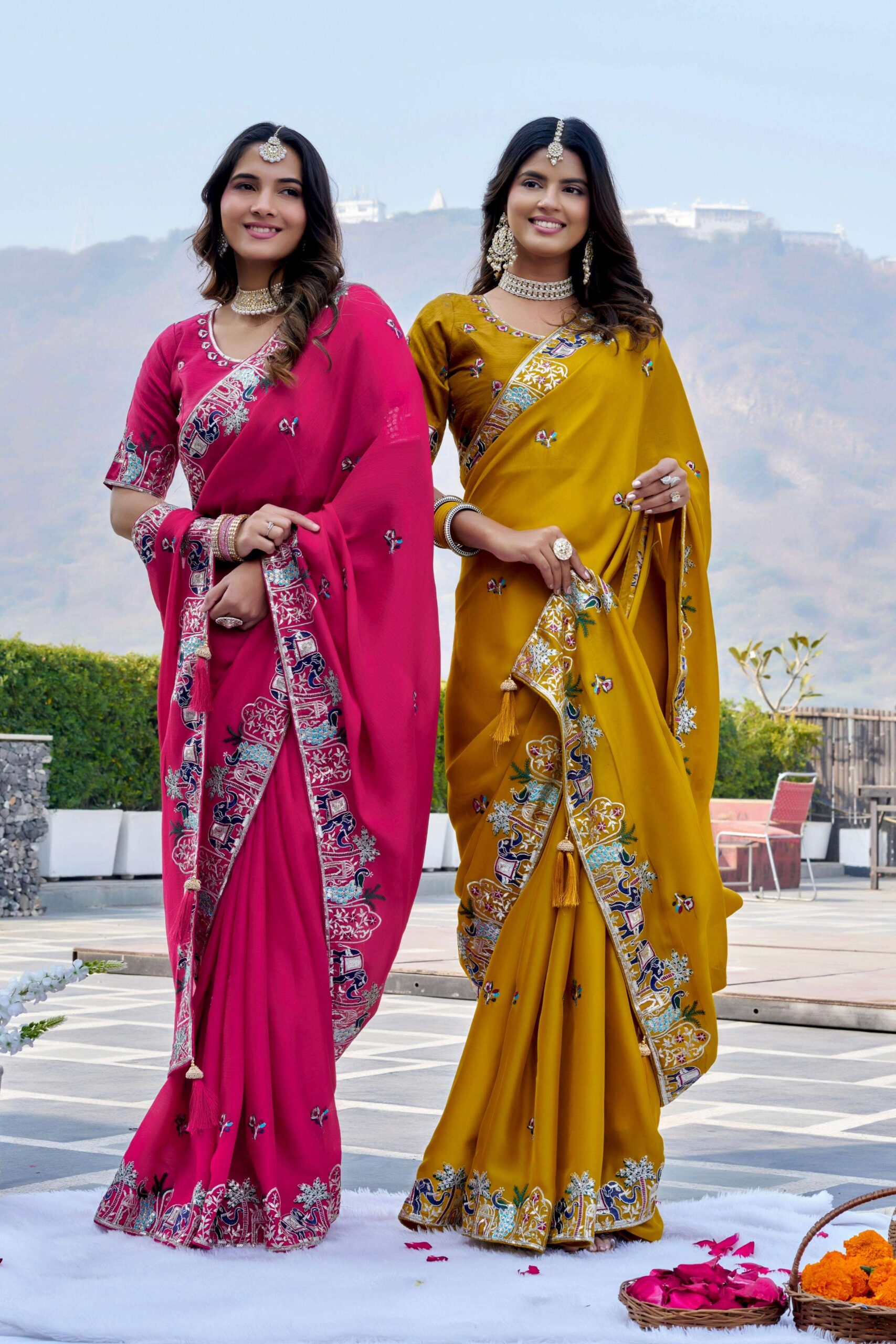rudraksh fashion launched satin chiffon fabric wedding wear rudraksh fashion launched satin chiffon fabric wedding wear
