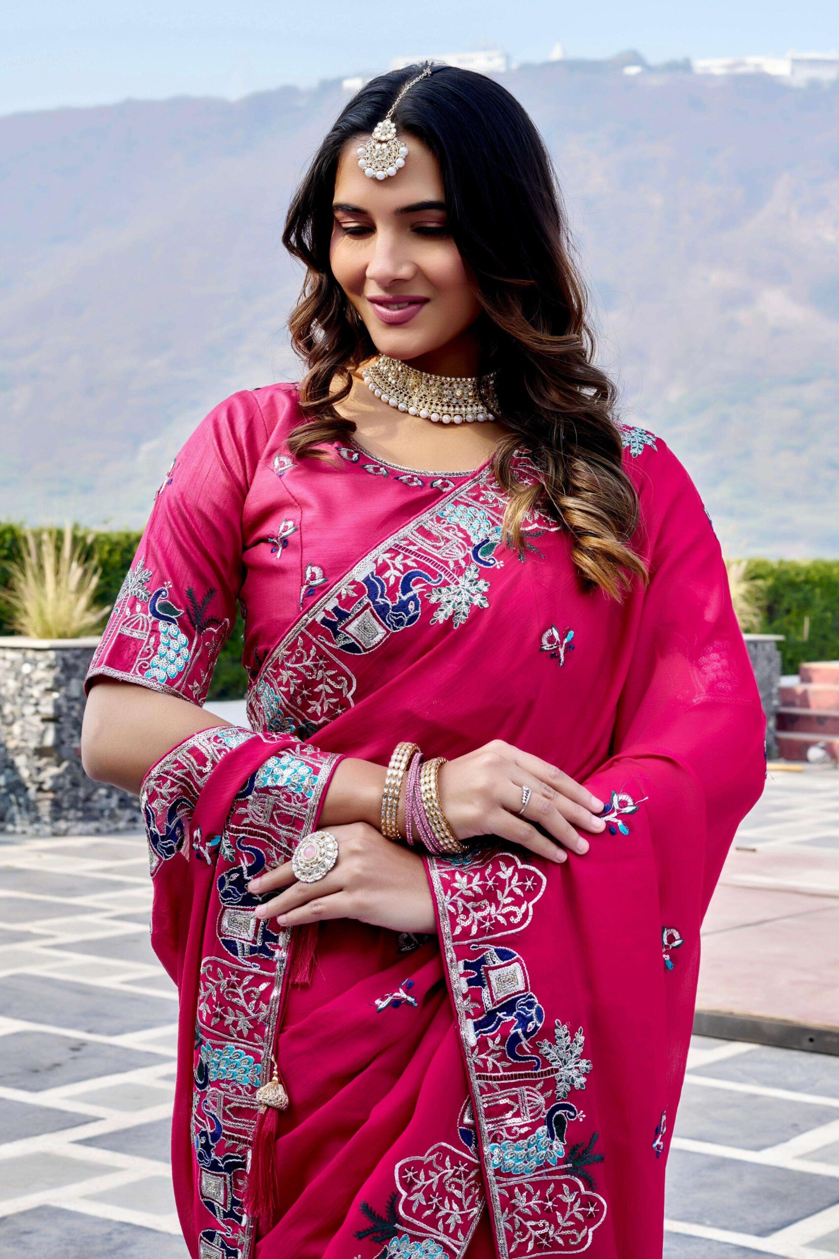 rudraksh fashion launched satin chiffon fabric wedding wear rudraksh fashion launched satin chiffon fabric wedding wear