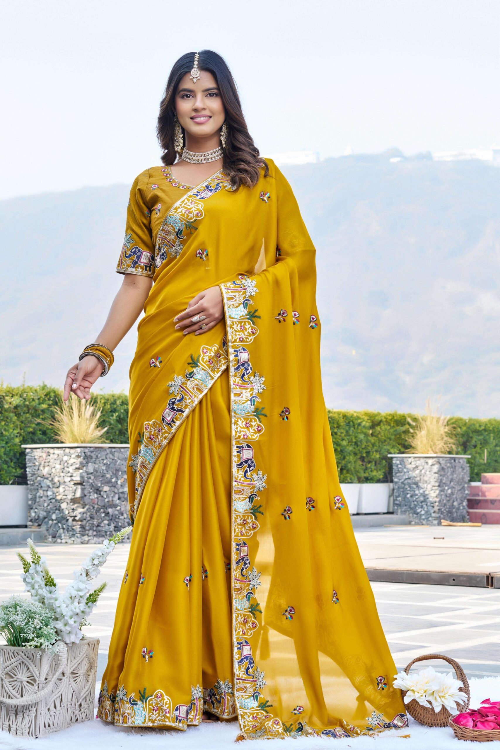 rudraksh fashion launched satin chiffon fabric wedding wear rudraksh fashion launched satin chiffon fabric wedding wear