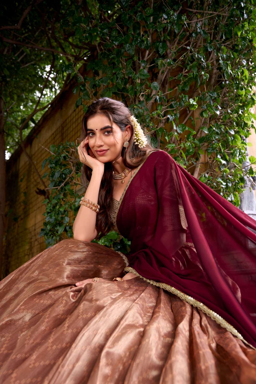 rudraksh prathima a festive perfect lehenga crafted in dupion silk bringing together tradition richness, and effortless beauty rudraksh prathima a festive perfect lehenga crafted in dupion silk bringing together tradition richness, and effortless beauty