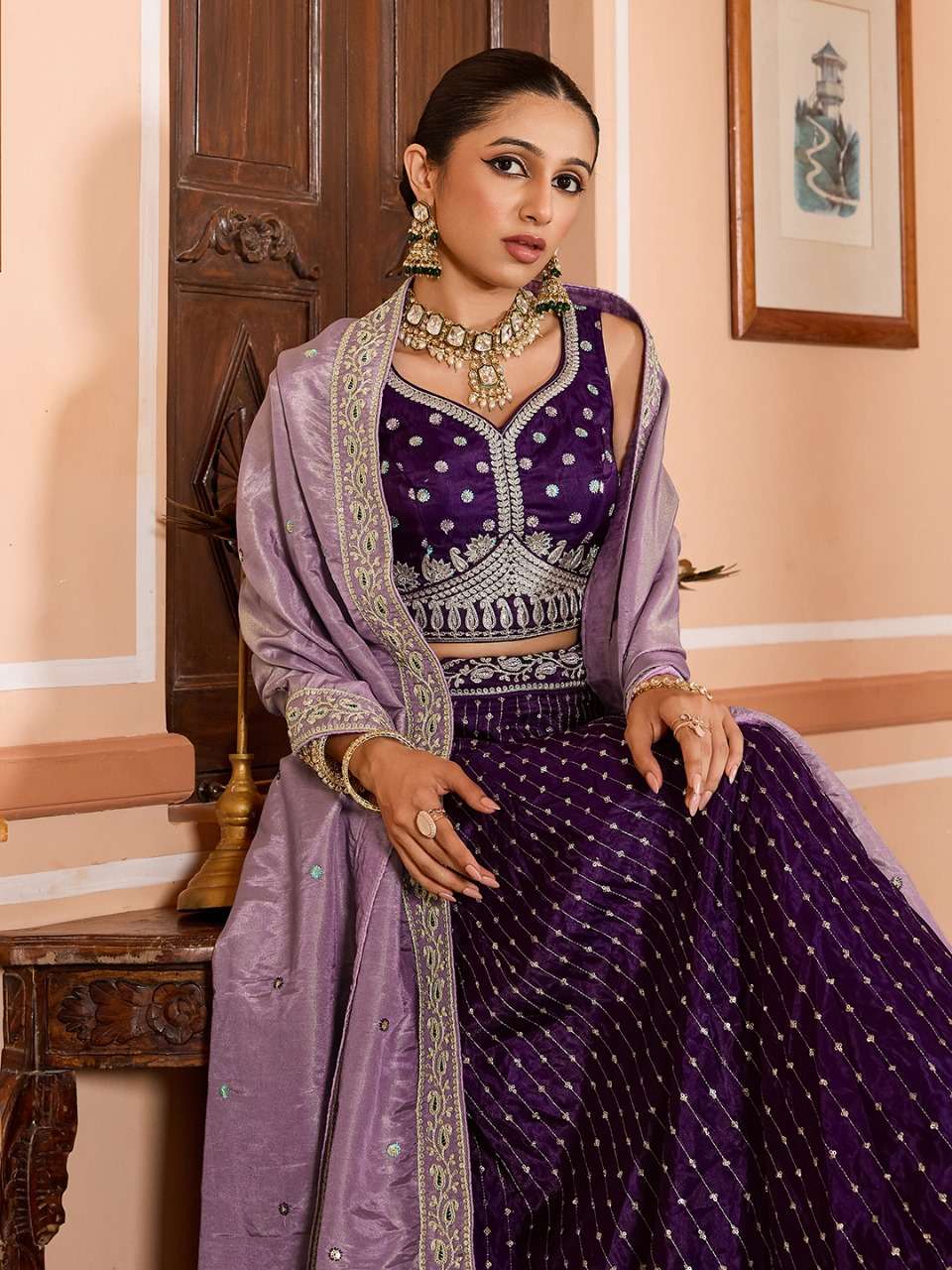 rudraksh step into royal elegance with this stunning tissue silk fabric sequins embroidered lehenga rudraksh step into royal elegance with this stunning tissue silk fabric sequins embroidered lehenga