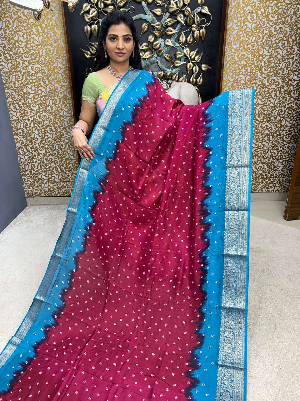 rudraksh new launched soft and fancy dola silk fabric rudraksh new launched soft and fancy dola silk fabric