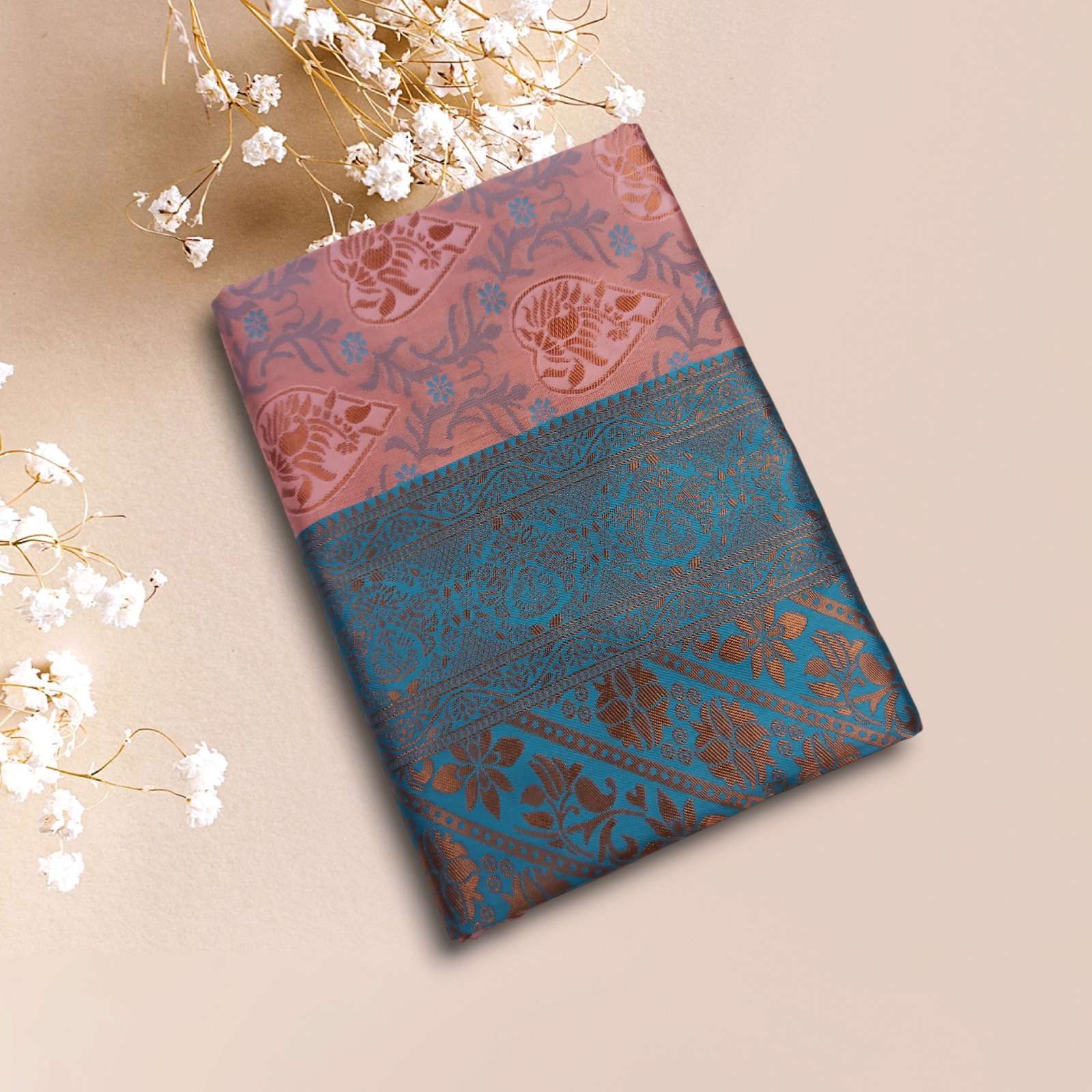 rudraksh banarasi soft lichi silk cloth fabric beautiful rich pallu design fashion latest collection regular wear saree rudraksh banarasi soft lichi silk cloth fabric beautiful rich pallu design fashion latest collection regular wear saree