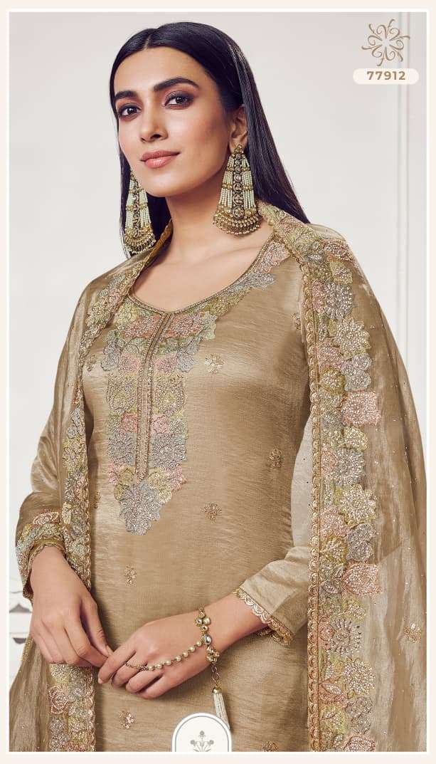 rudraksh vinay poshak gold silk with thread embroidery heavy suit ladies rudraksh vinay poshak gold silk with thread embroidery heavy suit ladies