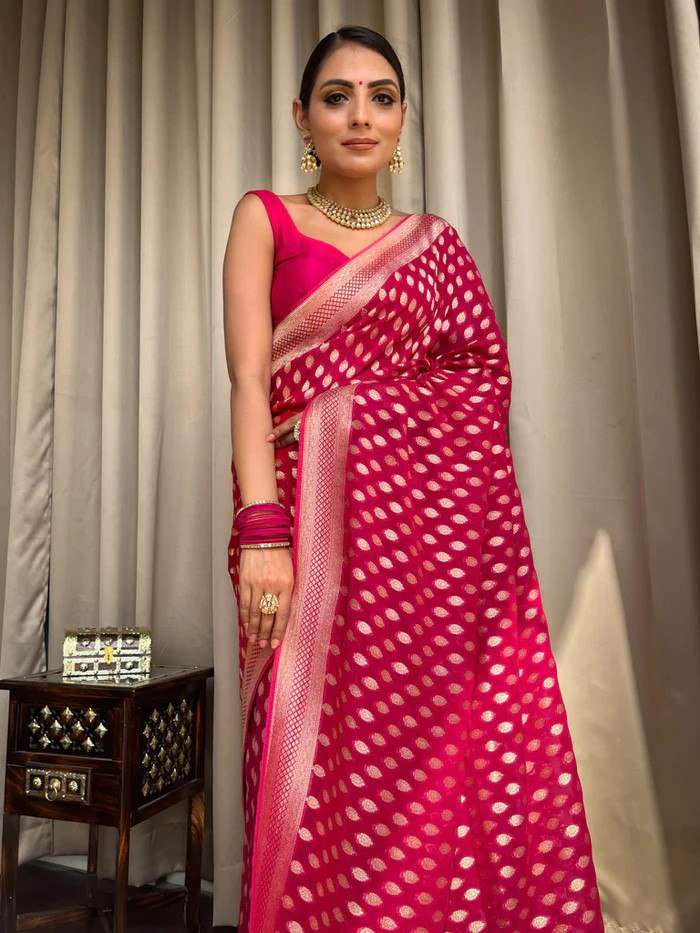 rudraksh banarasi soft lichi silk cloth with beautiful rich pallu & jacquard work saree rudraksh banarasi soft lichi silk cloth with beautiful rich pallu & jacquard work saree