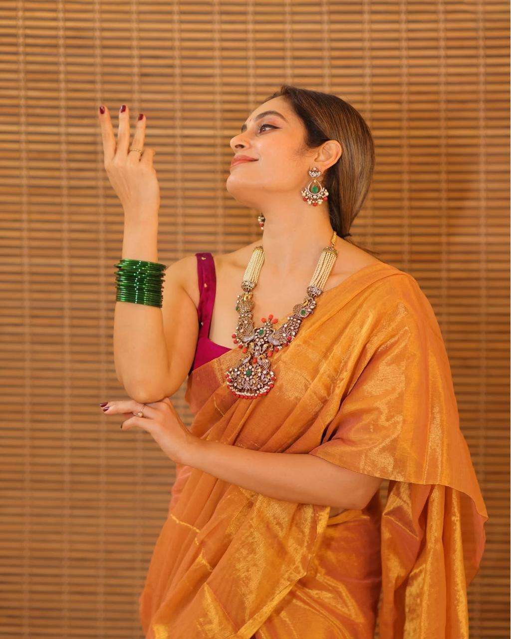 rudraksh new launch pure raga tissue for party wear for every season tissue silk fabric saree rudraksh new launch pure raga tissue for party wear for every season tissue silk fabric saree