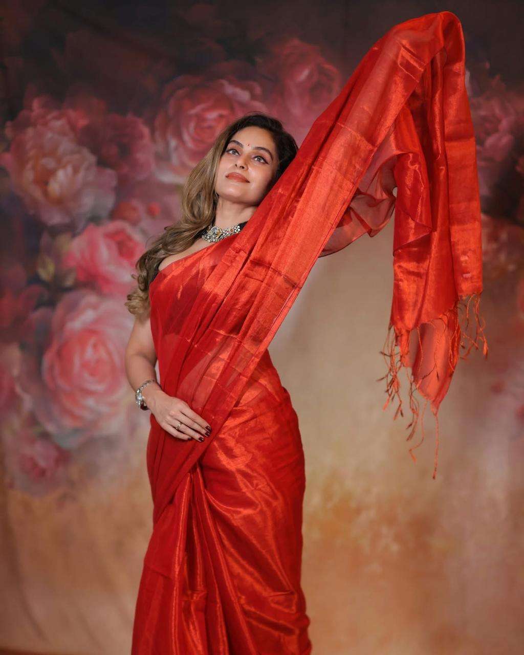 rudraksh new launch pure raga tissue for party wear for every season tissue silk fabric saree rudraksh new launch pure raga tissue for party wear for every season tissue silk fabric saree