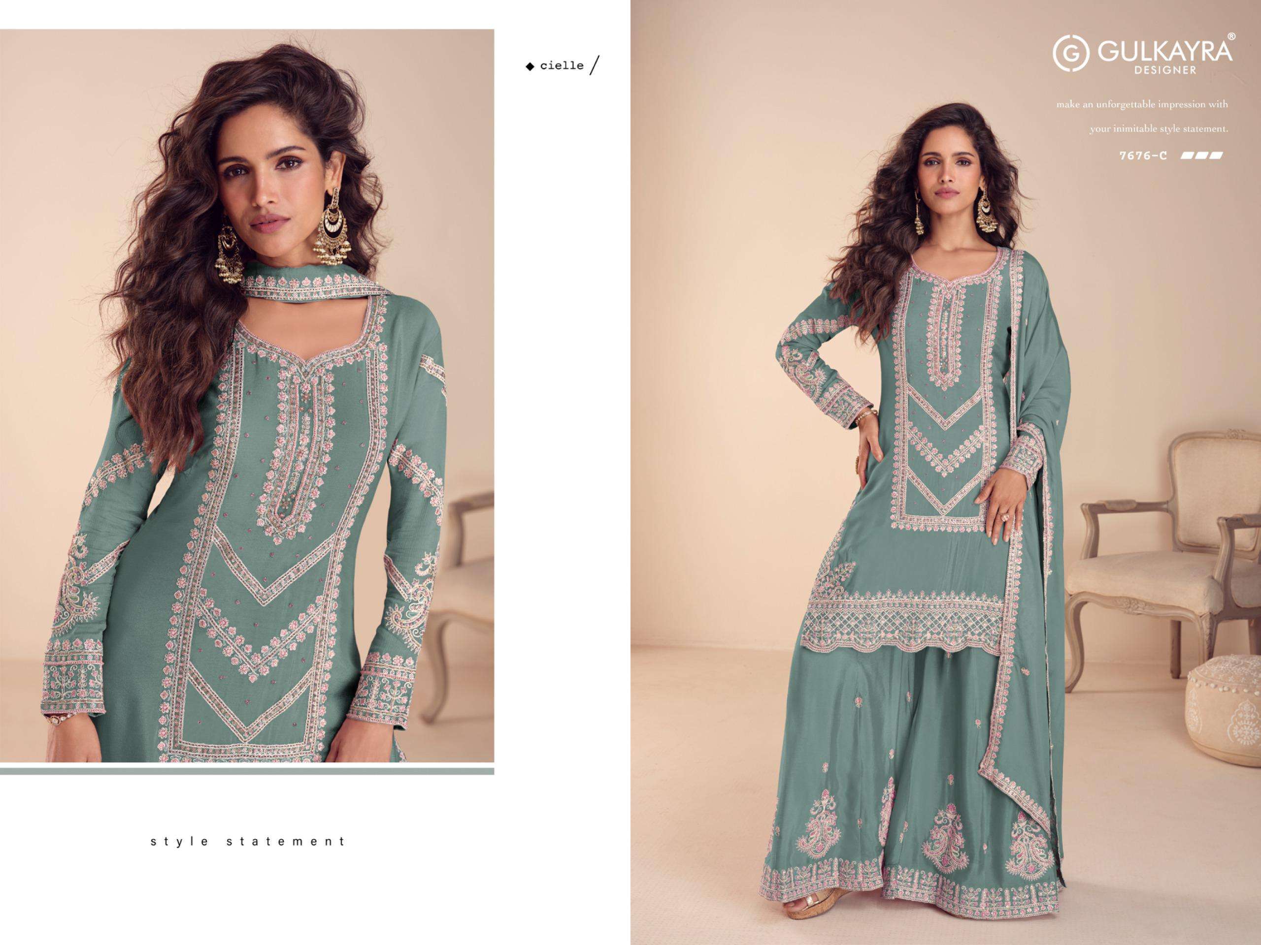 rudraksh designer saachi real chinon heavy work sharara suit rudraksh designer saachi real chinon heavy work sharara suit