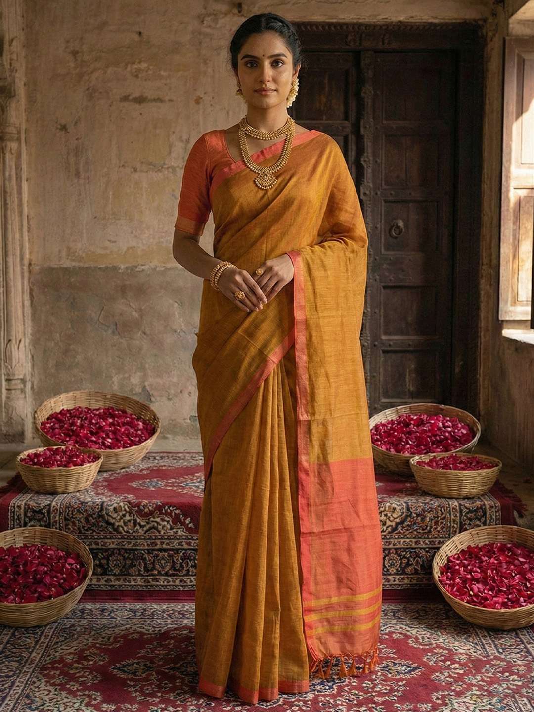rudraksh soft and comfortable cotton fabric regular wear saree rudraksh soft and comfortable cotton fabric regular wear saree