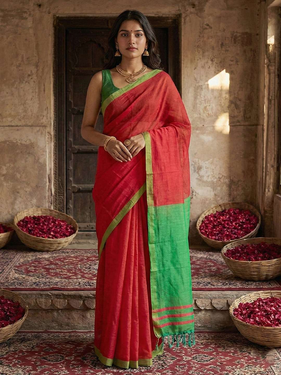 rudraksh soft and comfortable cotton fabric regular wear saree rudraksh soft and comfortable cotton fabric regular wear saree