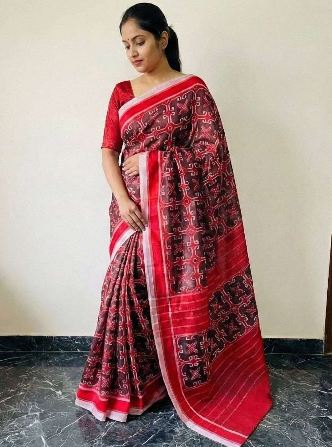 rudraksh original and pure soft linen fabric with simple digital print regular wear saree rudraksh original and pure soft linen fabric with simple digital print regular wear saree