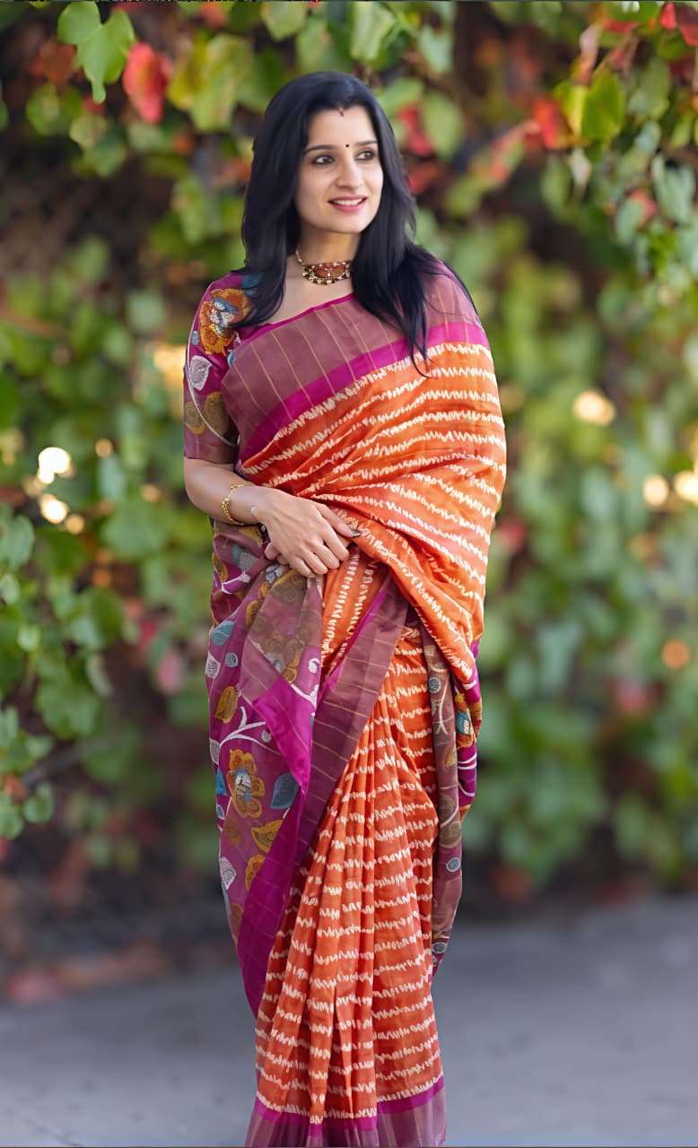 rudraksh soft dola silk fabric with floral digital print saree regular wear rudraksh soft dola silk fabric with floral digital print saree regular wear