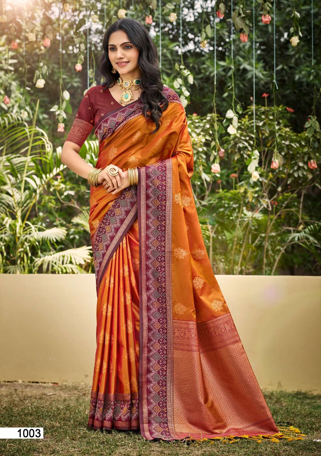 rudraksh bunawat rashmi silk 1001 to 1006 silk fabric trending and beautiful grace and coloring design saree rudraksh bunawat rashmi silk 1001 to 1006 silk fabric trending and beautiful grace and coloring design saree