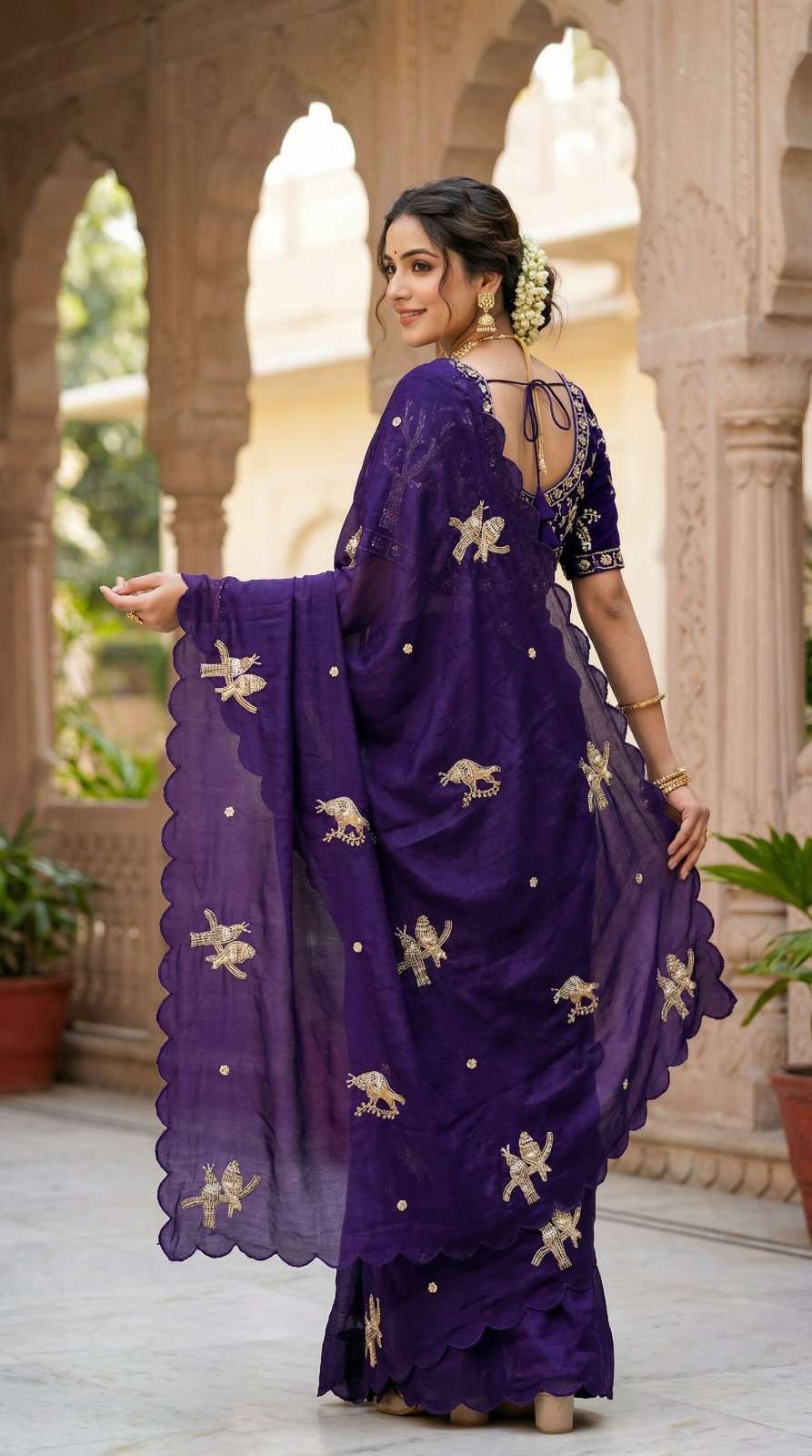 rudraksh new designer saree pureand soft soft fancy satin silk fabric on beautiful handmade work on saree rudraksh new designer saree pureand soft soft fancy satin silk fabric on beautiful handmade work on saree