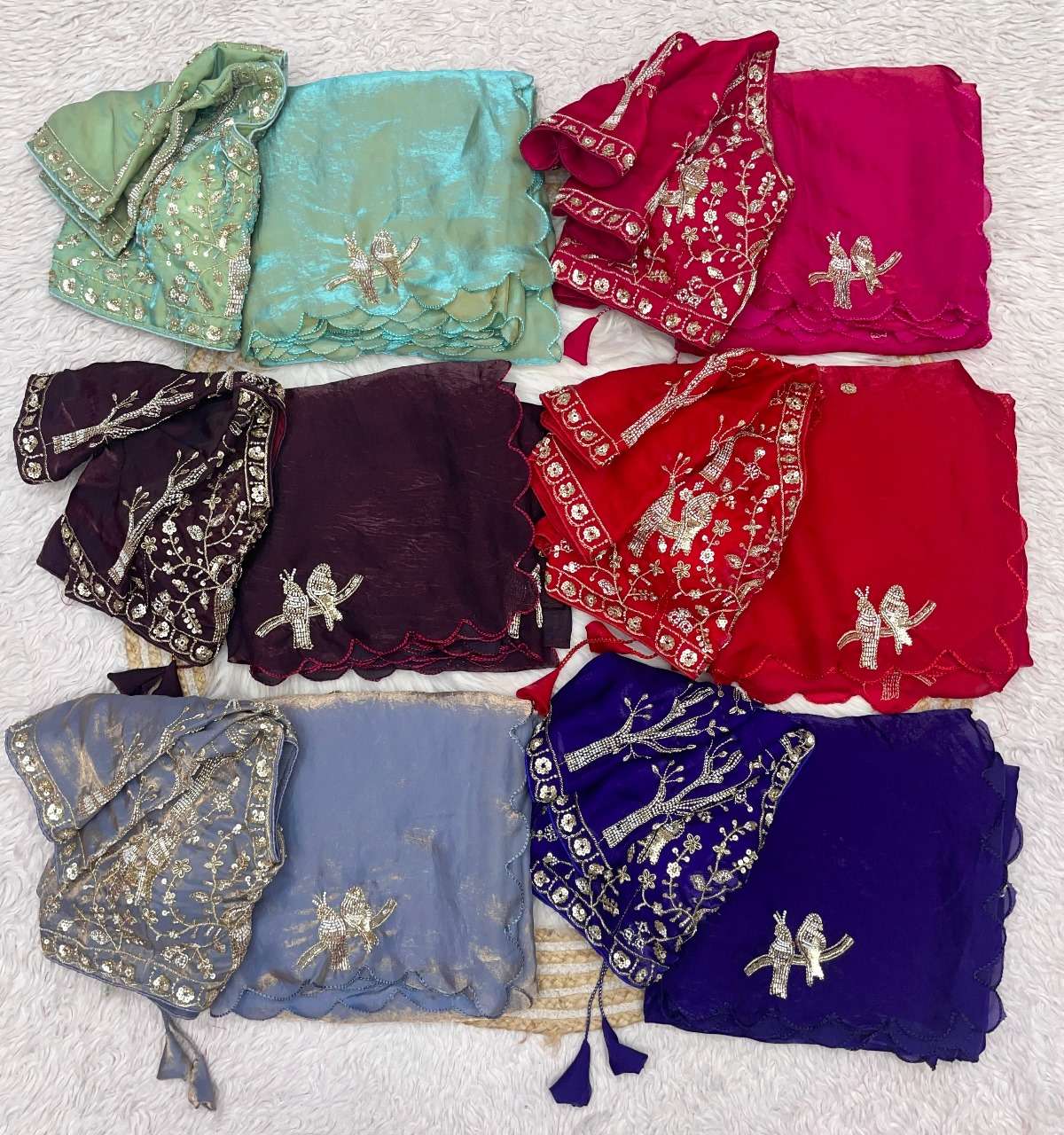 rudraksh new designer saree pureand soft soft fancy satin silk fabric on beautiful handmade work on saree rudraksh new designer saree pureand soft soft fancy satin silk fabric on beautiful handmade work on saree