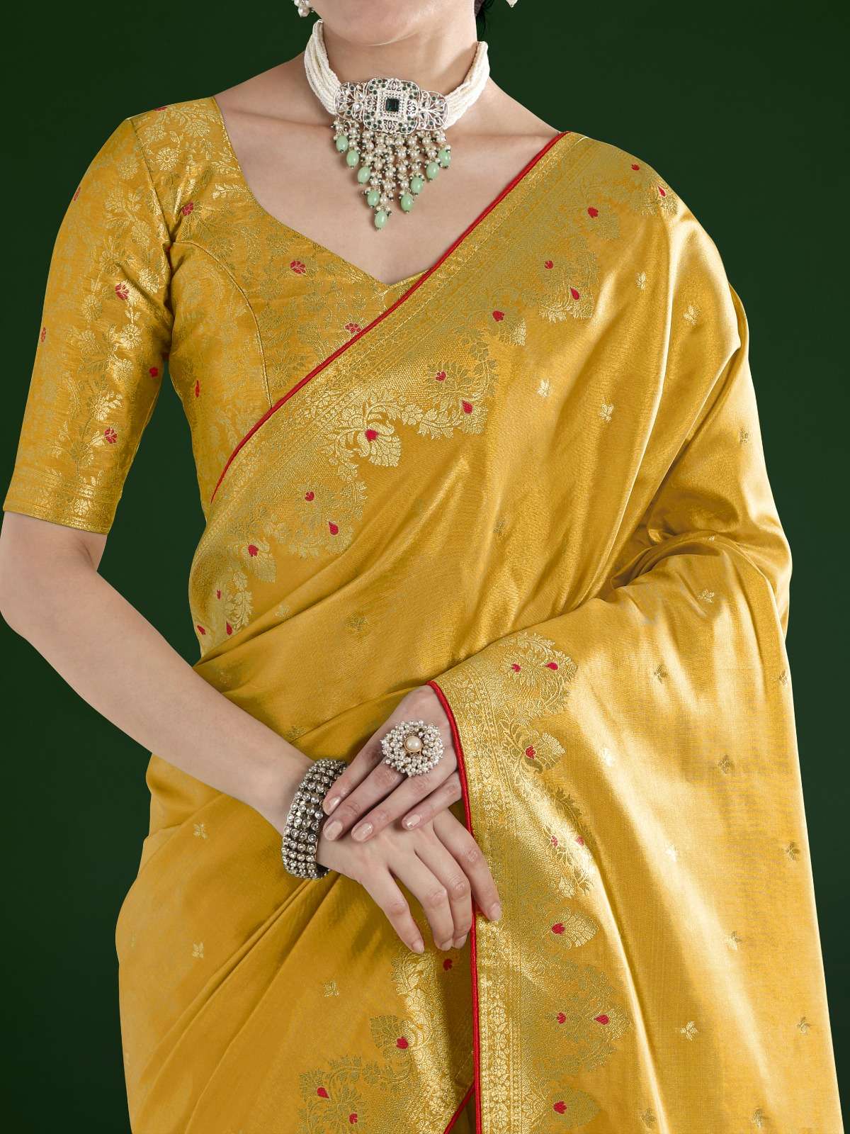 rudraksh tissue silk fabric with super cool zari weaving saree rudraksh tissue silk fabric with super cool zari weaving saree