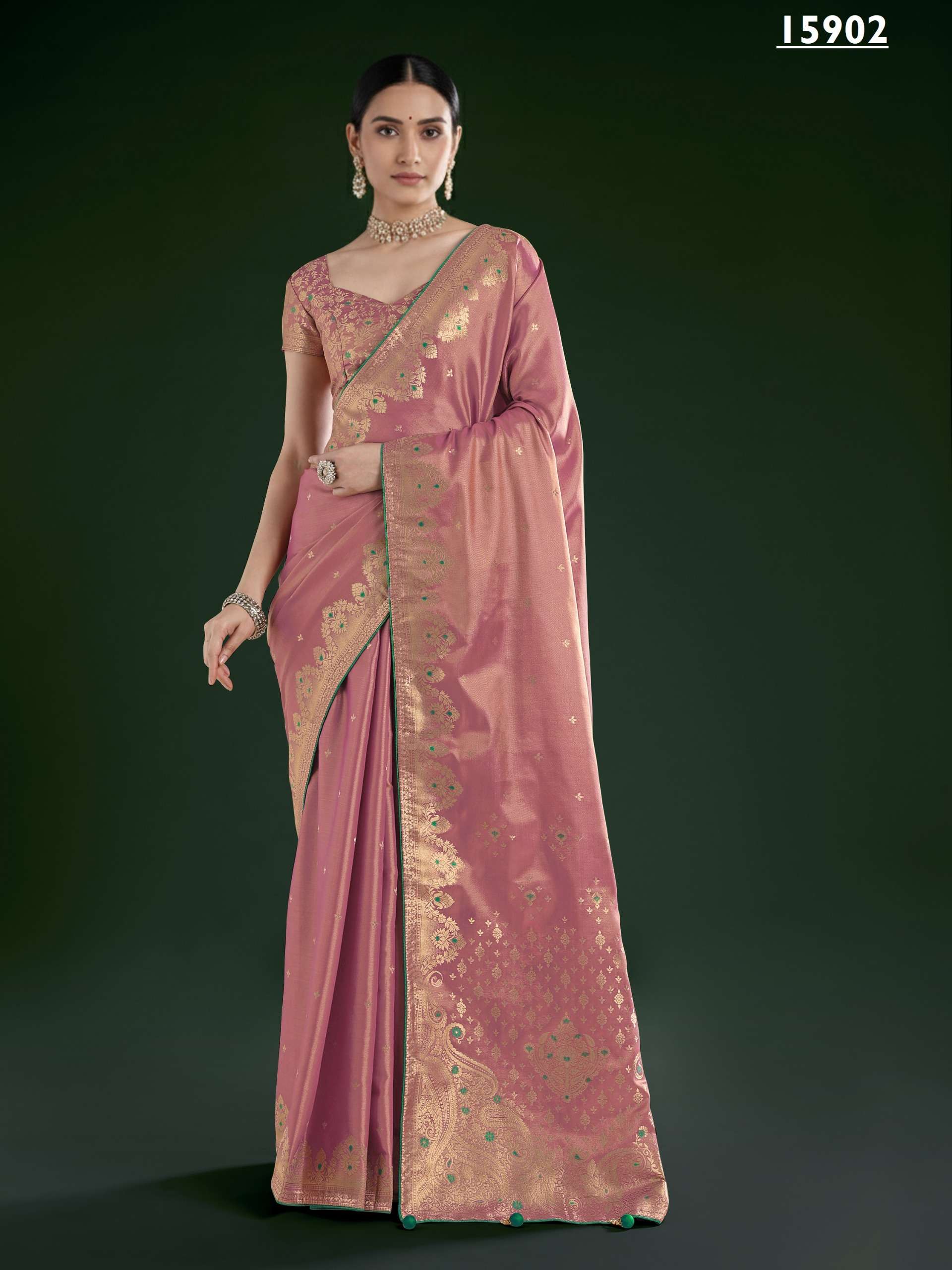 rudraksh tissue silk fabric with super cool zari weaving saree rudraksh tissue silk fabric with super cool zari weaving saree