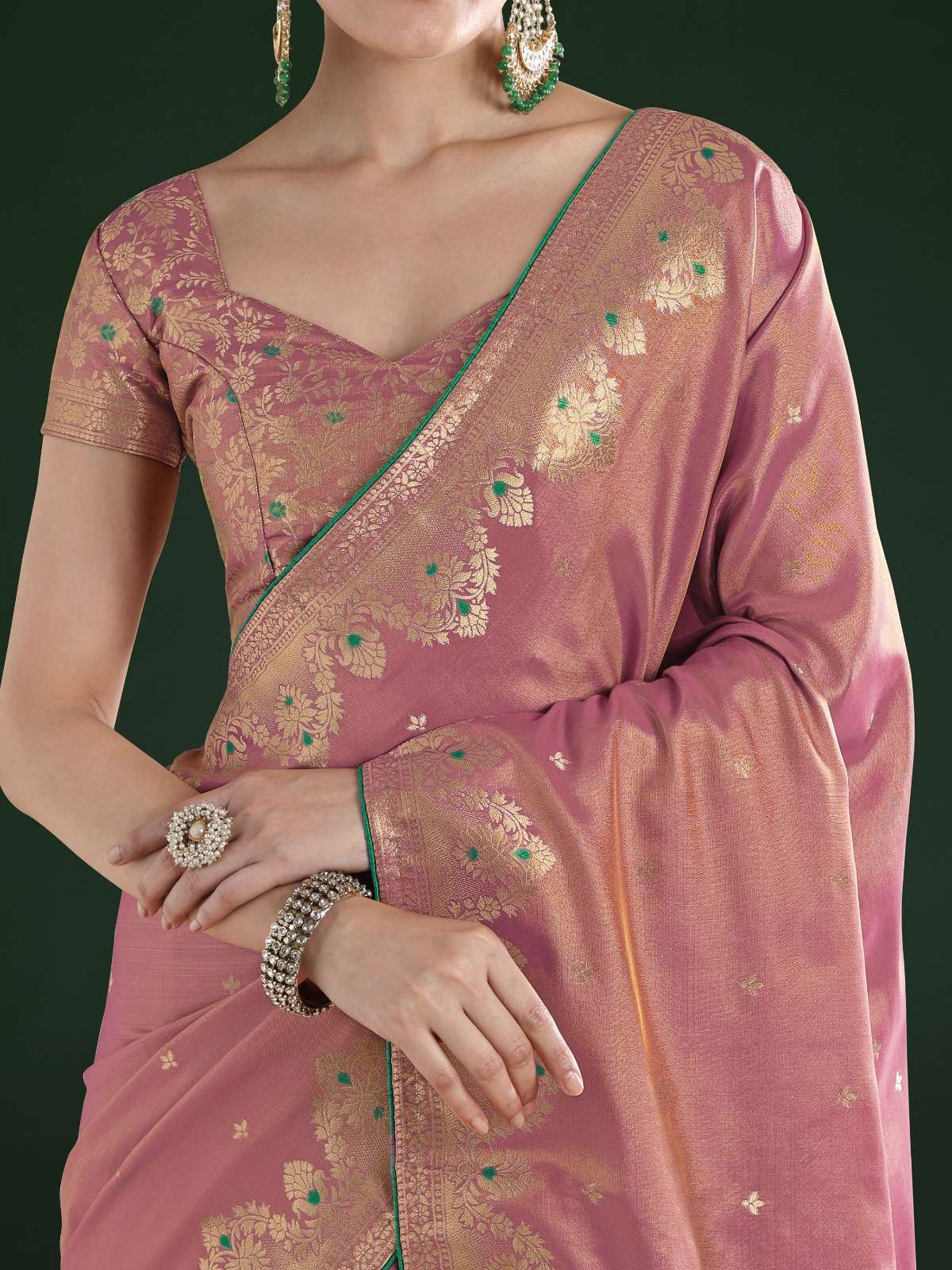 rudraksh tissue silk fabric with super cool zari weaving saree rudraksh tissue silk fabric with super cool zari weaving saree