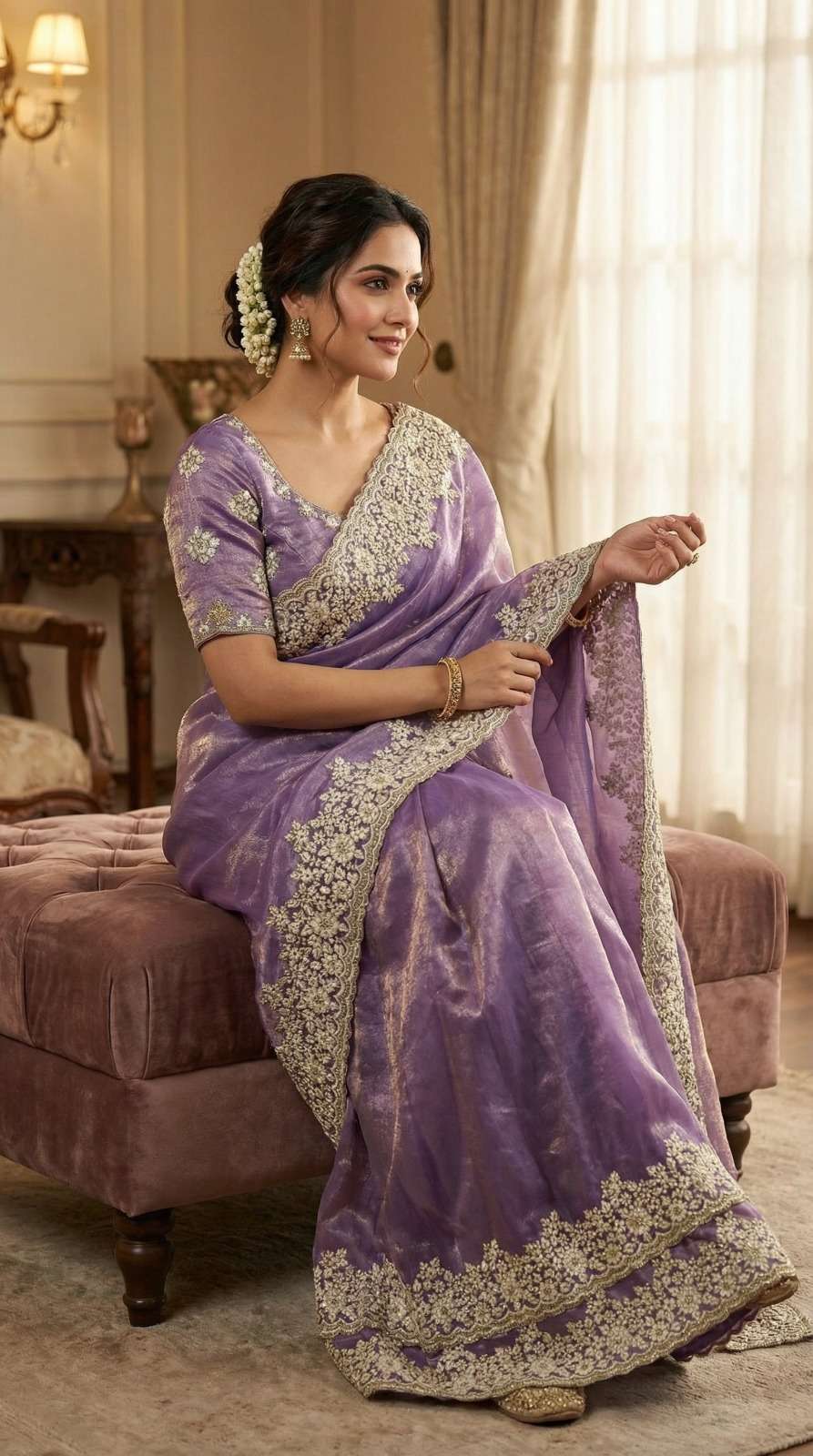 rudraksh haripriya pure fancy satin silk fabric with white coding with heavy shine embroidery work with cut work border saree rudraksh haripriya pure fancy satin silk fabric with white coding with heavy shine embroidery work with cut work border saree