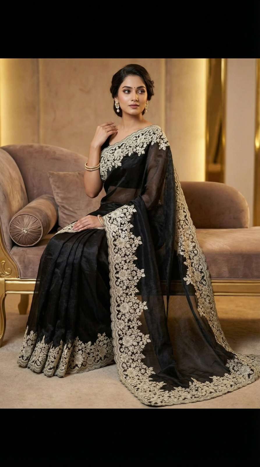 rudraksh haripriya pure fancy satin silk fabric with white coding with heavy shine embroidery work with cut work border saree rudraksh haripriya pure fancy satin silk fabric with white coding with heavy shine embroidery work with cut work border saree