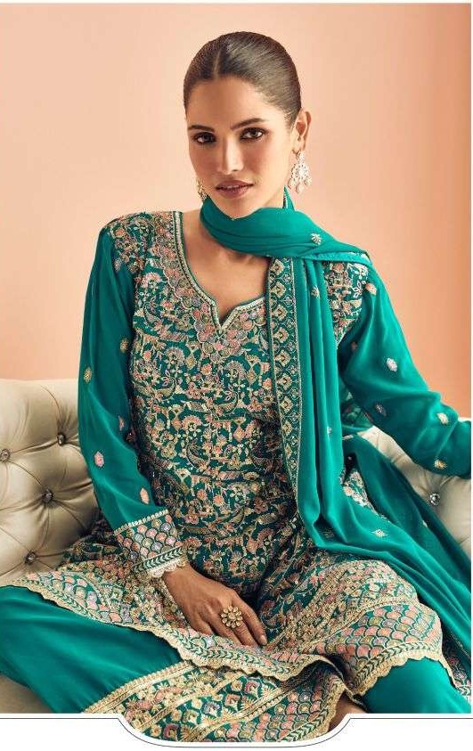 rudraksh luxury real georgette heavy work kurti sharara suit rudraksh luxury real georgette heavy work kurti sharara suit