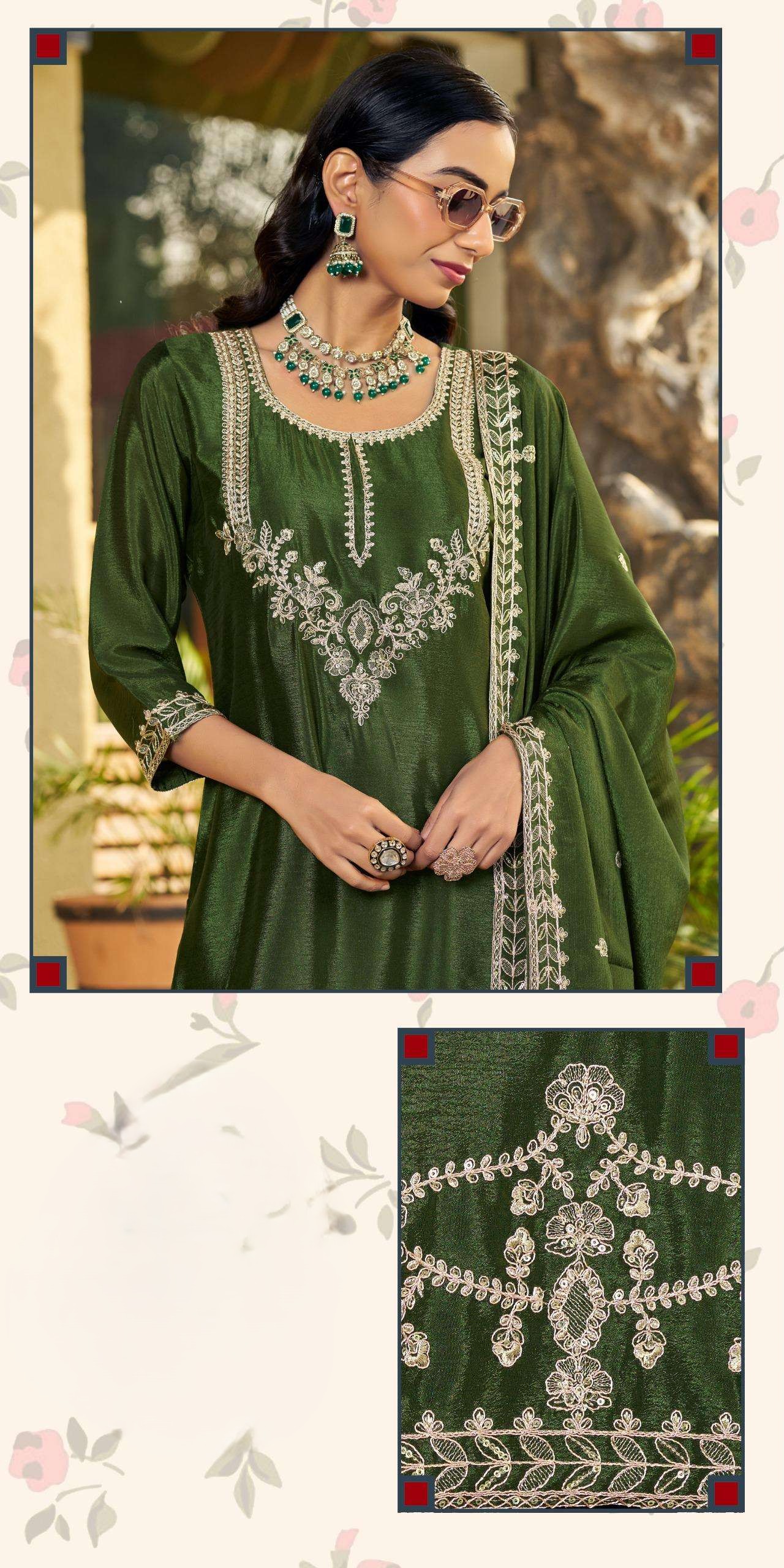 rudraksh chinon blooming womr inner sharara suit rudraksh chinon blooming womr inner sharara suit