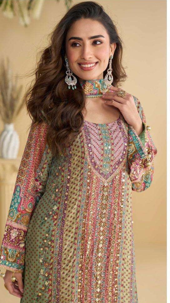 rudraksh kanika luxury brand crep printed top and plazzo gota patti aari work dupatta rudraksh kanika luxury brand crep printed top and plazzo gota patti aari work dupatta