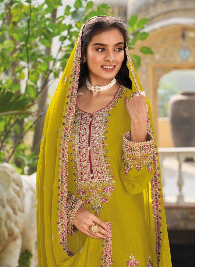 rudraksh looking chinon embroidery top palazzo suit rudraksh looking chinon embroidery top palazzo suit