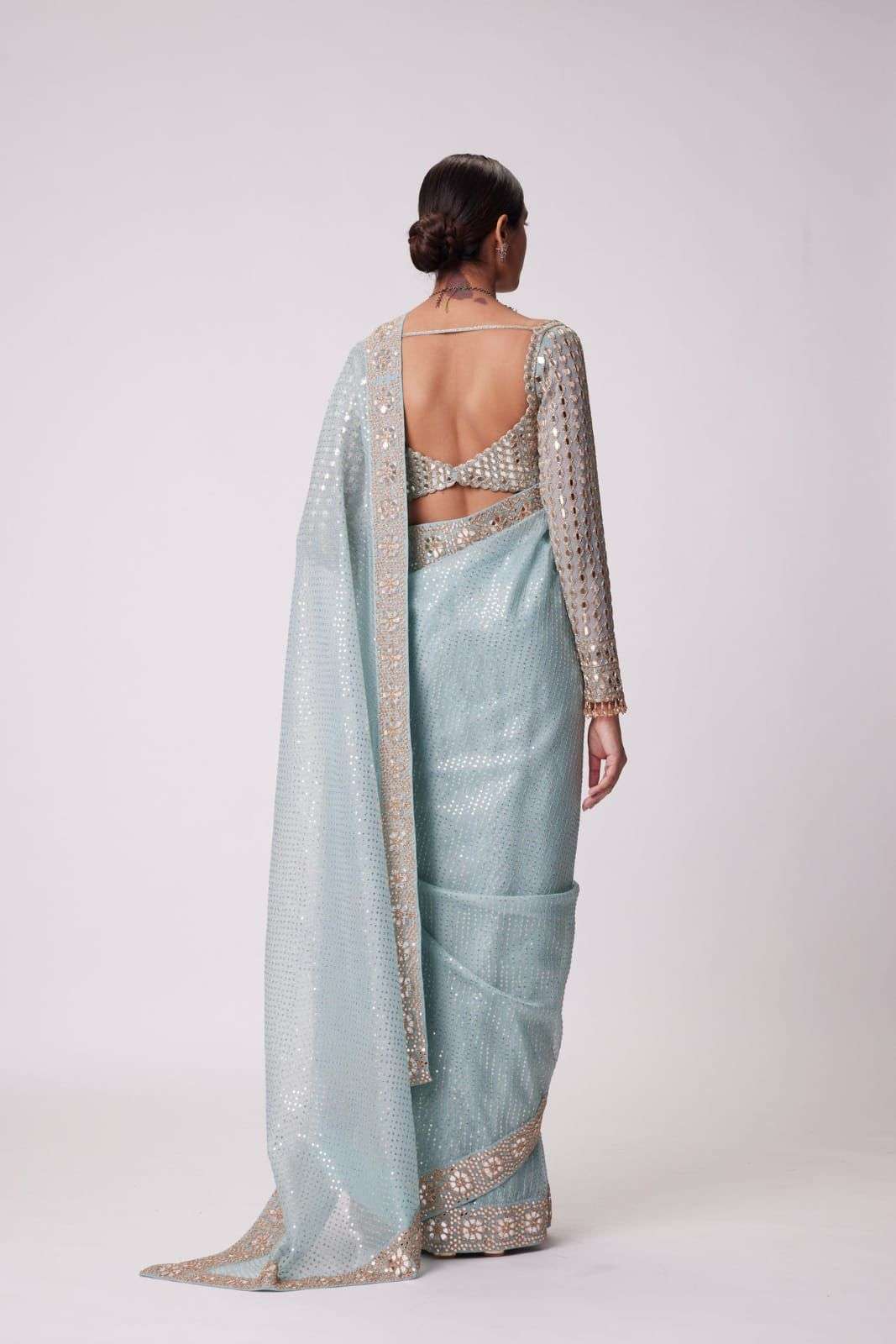 rudraksh heavy and soft faux georgette fabric parrty wear and regular wear saree rudraksh heavy and soft faux georgette fabric parrty wear and regular wear saree