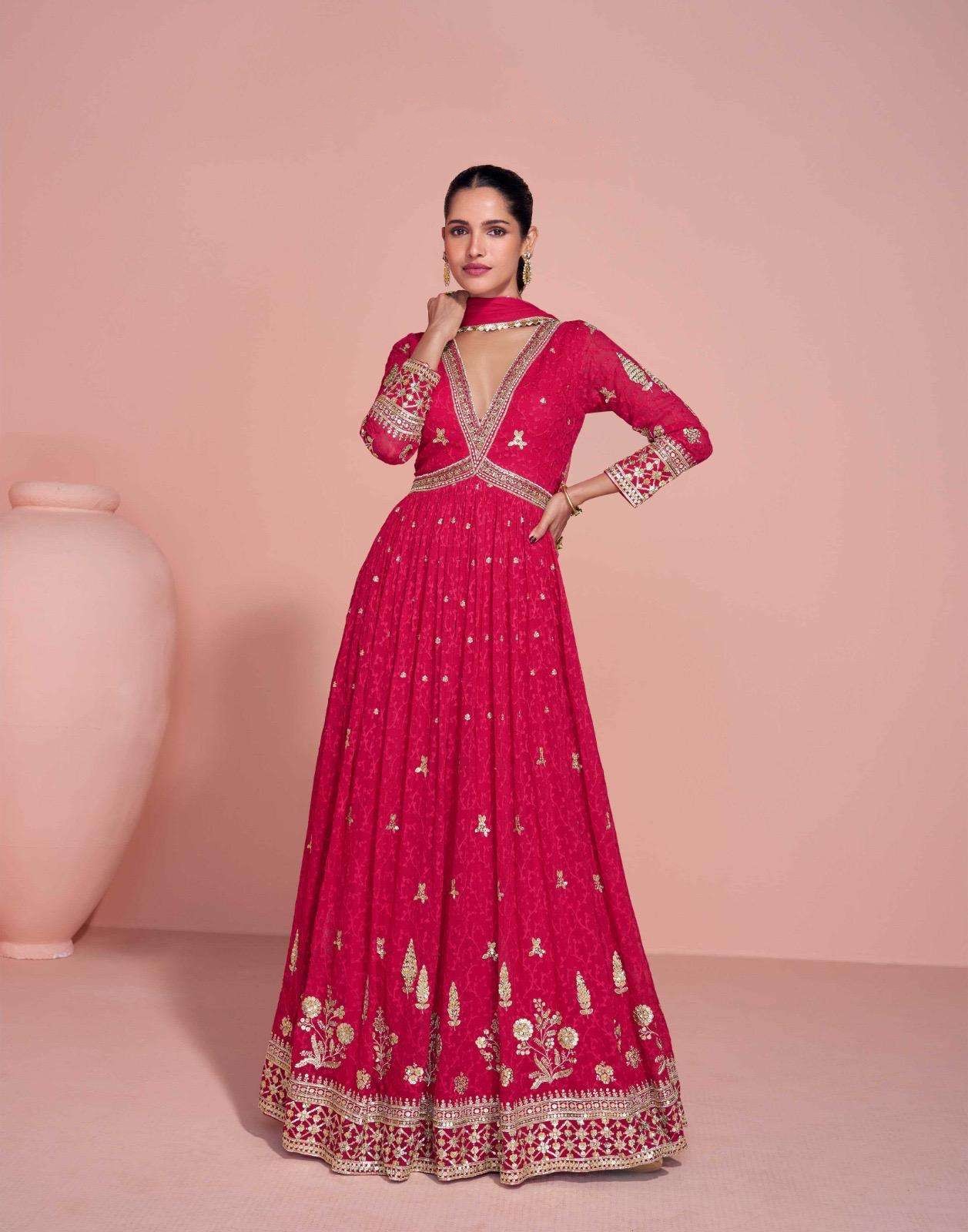 Rudraksh_TREDY FESTIVE LOOK HEABY WORK GOWN WITH DUPATTA PARTY WEAR - Image 9