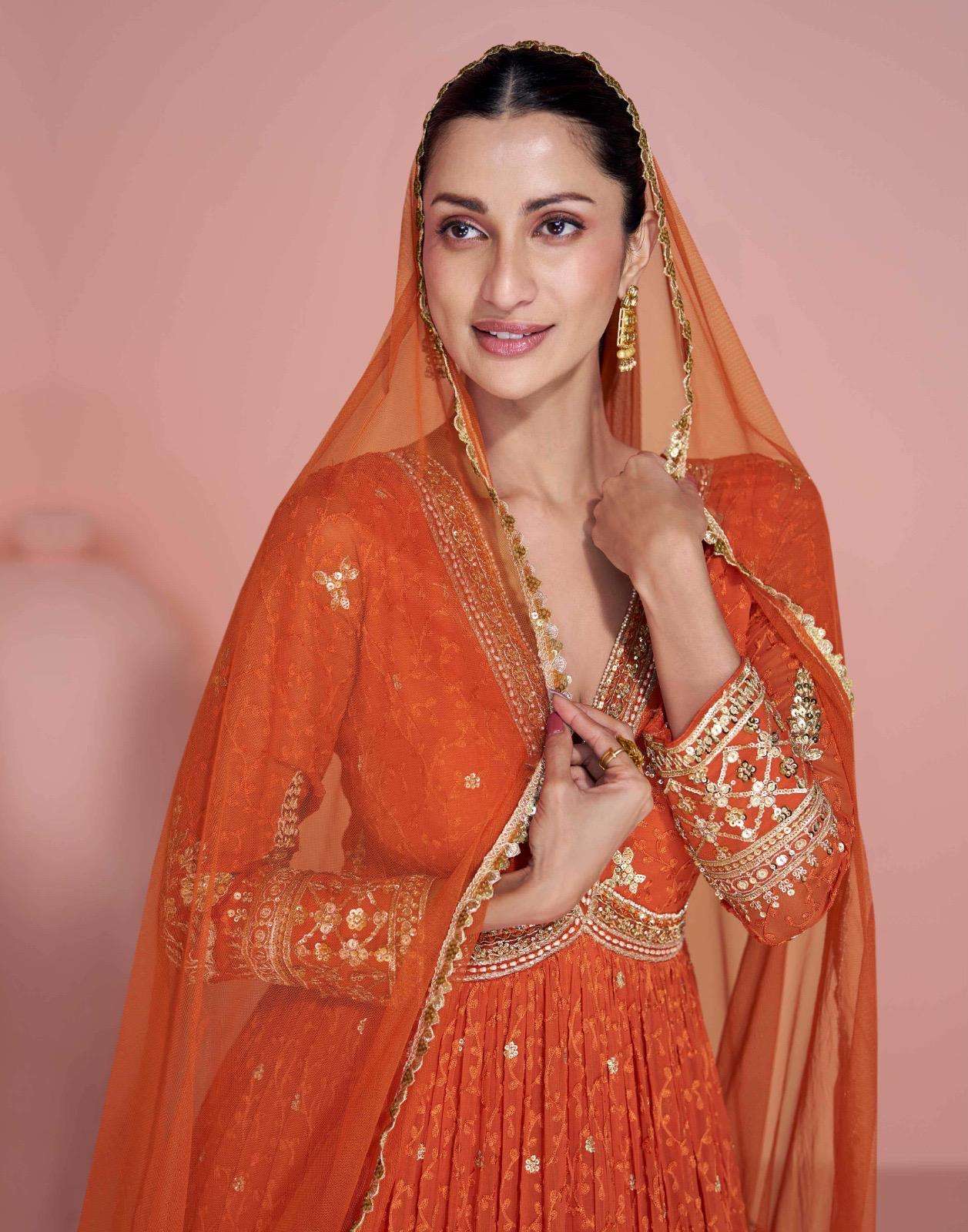 Rudraksh_TREDY FESTIVE LOOK HEABY WORK GOWN WITH DUPATTA PARTY WEAR - Image 3