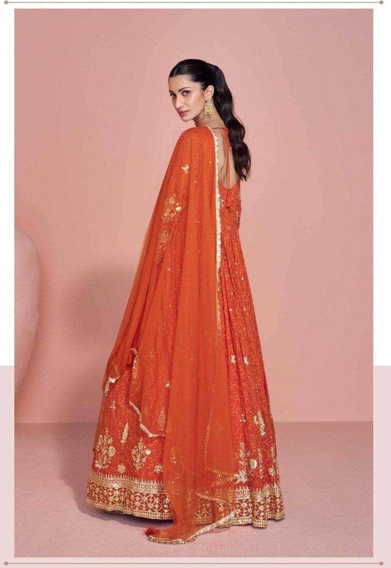 Rudraksh_TREDY FESTIVE LOOK HEABY WORK GOWN WITH DUPATTA PARTY WEAR - Image 4