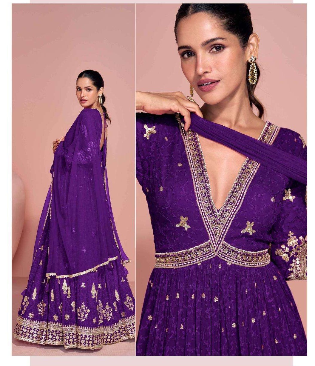 Rudraksh_TREDY FESTIVE LOOK HEABY WORK GOWN WITH DUPATTA PARTY WEAR - Image 5