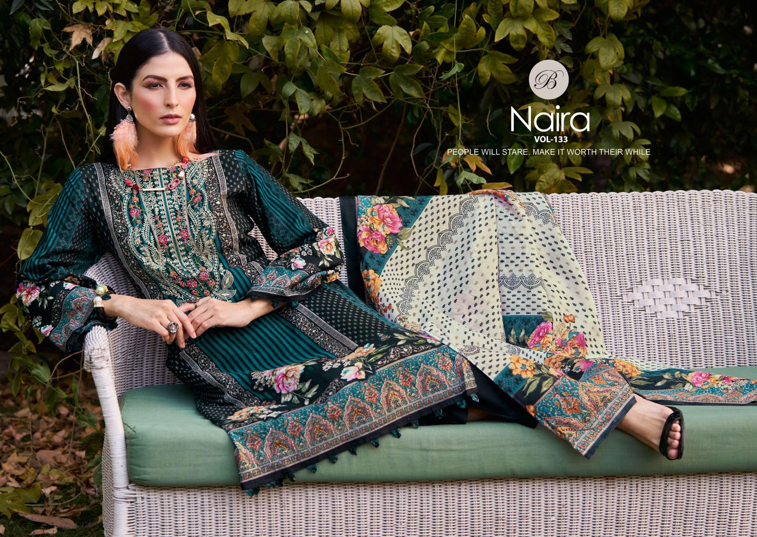 rudraksh belliza designer studio naira vol 133 cotton digital print salwar kameez