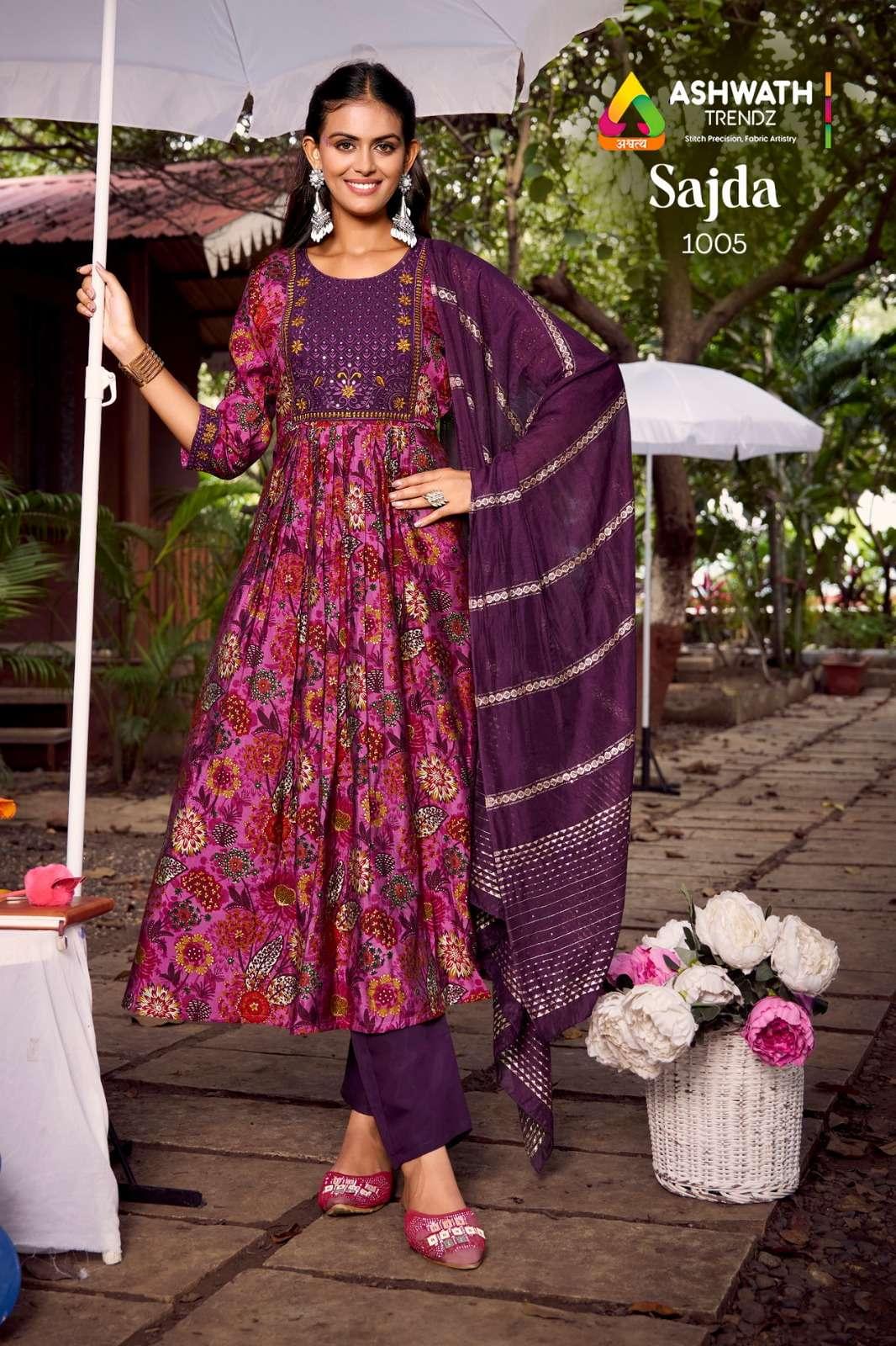 rudraksh ashwath sajda anarkali pattern embroidery work suit rudraksh ashwath sajda anarkali pattern embroidery work suit