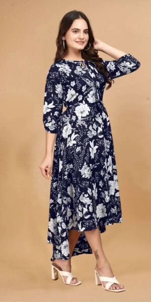 rudraksh classic one piece long gown at american crepe fabric regular base